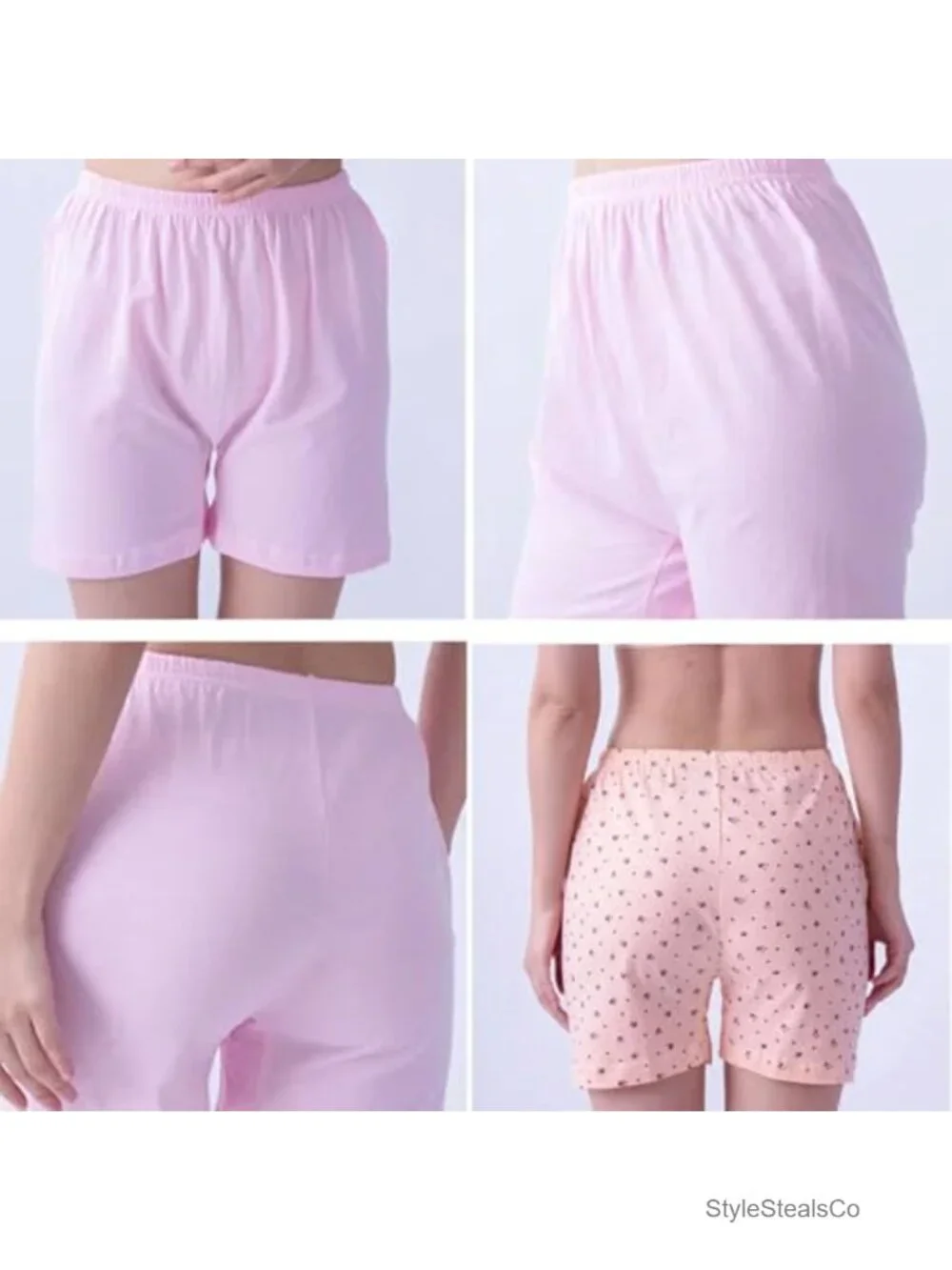 Cotton Boxer Briefs Loose Full Coverage Women's Panties 5 Pack